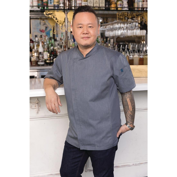 Chef Works Unisex Springfield Leichter Mantel mit kurzen Ärmeln und Reißverschluss Farbe Blau Größe S, Bild 10