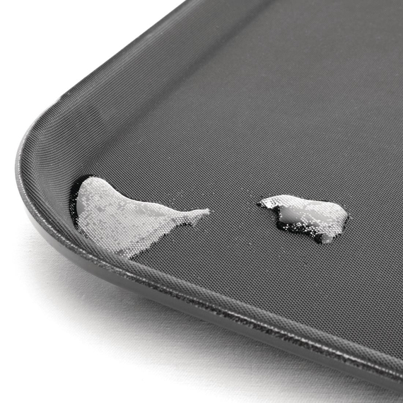 Olympia Kristallon Polypropylen Rechteckiges Rutschfestes Tablett Schwarz 457mm, Bild 3