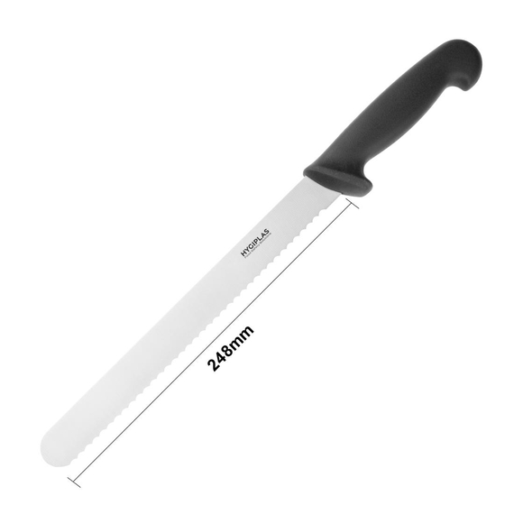 Hygiplas Fleischmesser gezahnt 24.8cm schwarz, Bild 5