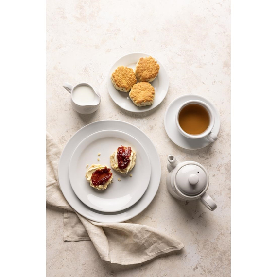 Olympia Athena Weit Randige Teller 202mm/8" Weiß (12 Stück), Bild 5