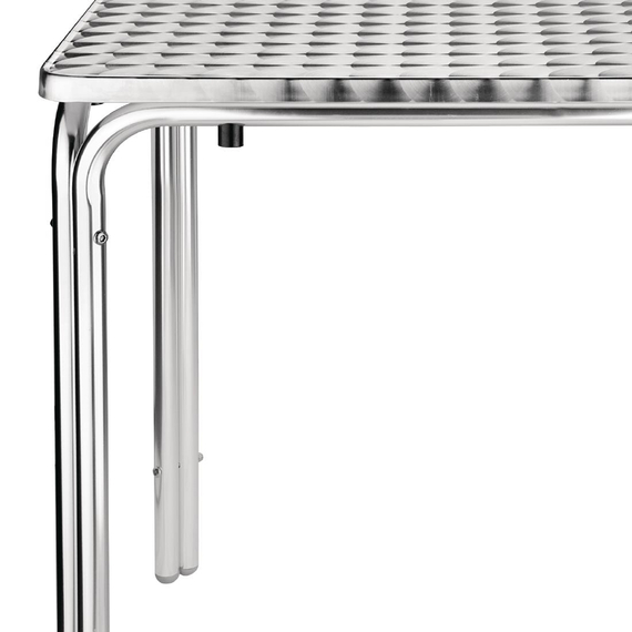 Bolero quadratischer Bistrotisch Edelstahl 4 Beine 60cm, Bild 3