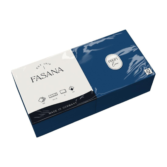 Fasana professionelle Papierservietten blau 33cm (1500 Stück)