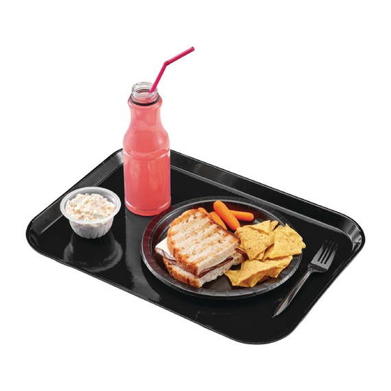 Cambro Camtray rechteckiges Tablett 26,5 x 32,5 cm schwarz, Bild 2