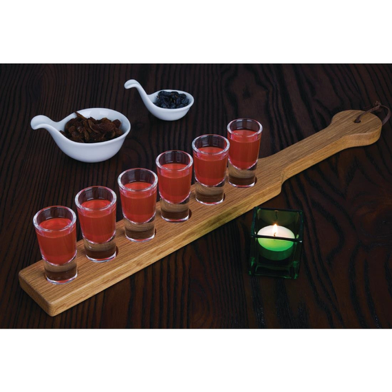 Olympia Servierbrett für Shotgläser Eichenholz, Bild 4