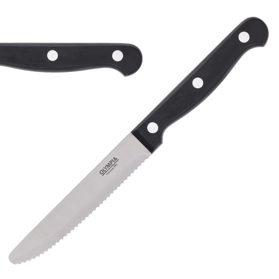 Olympia Gerundete Steakmesser Schwarz (12 Stück), Bild 3