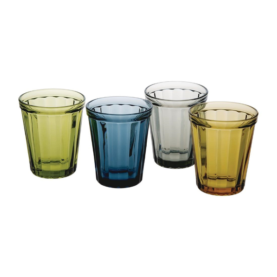 Olympia Cabot getafelte Glas Tumbler blau 26cl (6 Stück), Bild 3