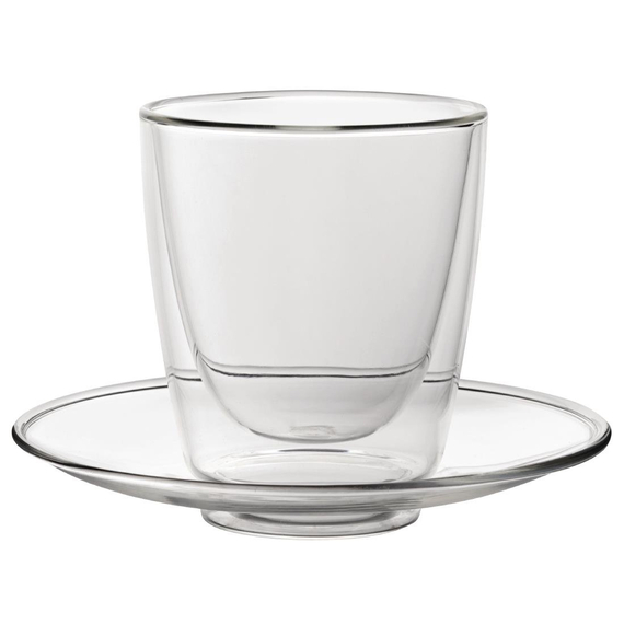 Utopia Doppelwandiges Cappuccinoglas mit Unterteller 220ml (6 Stück)