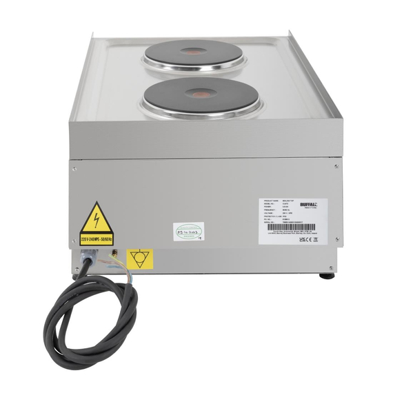 Buffalo 600 Series 2-Platten-Elektroherd, Bild 5