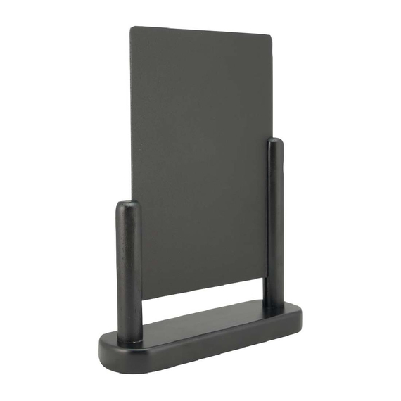 Securit Elegant mittelgroße Tischkreidetafel Holz mit schwarzer Lackierung, Bild 3