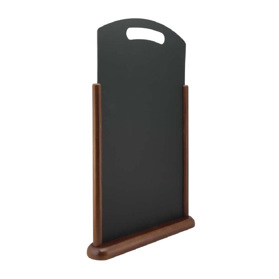 Securit Handle extragroße Tischkreidetafel aus Holz mit dunkelbrauner Lackierung, Bild 2