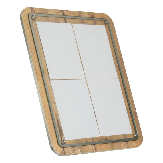 Securit schwarzer Stahl 8xA4 Informationsdisplay mit Ständer und Fuß, Bild 2