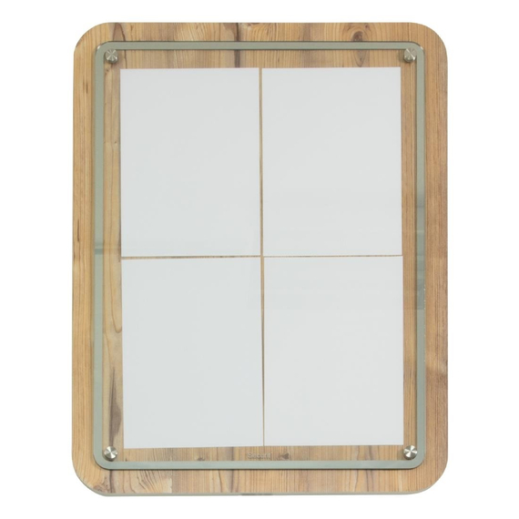 Securit schwarzer Stahl 8xA4 Informationsdisplay mit Ständer und Fuß