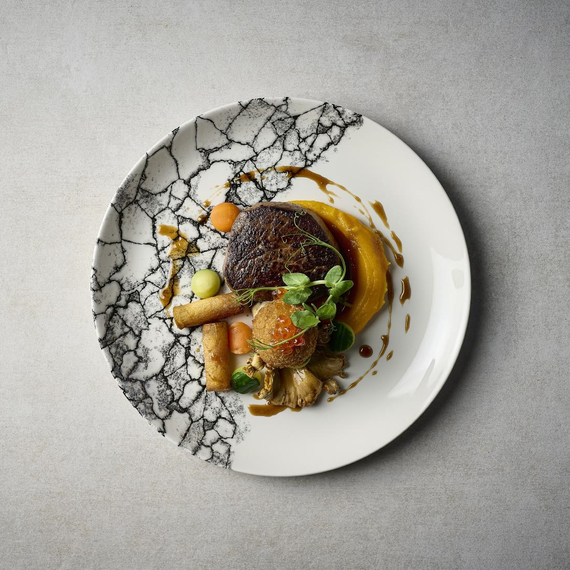 Churchill Kintsugi Accents Quartz Black Evolve Coupe-Teller, 286 mm, (12 Stück), Bild 9