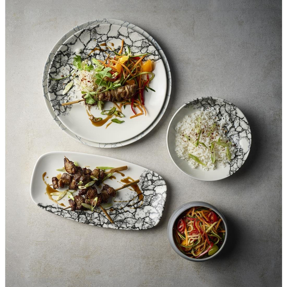 Churchill Kintsugi Accents Quartz Black Evolve Coupe-Teller, 220 mm, (12 Stück), Bild 4