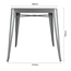 Bolero Bistro quadratischer Bistrotisch aus Stahl Grau 66cm, Bild 7