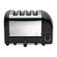 Dualit Toaster 40344 schwarz 4 Schlitze