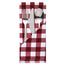 Mitre Comfort Gingham Servietten rot-weiß kariert 41cm (10 Stück)