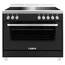 SARO Induktionsherd +Elektrobackofen TS95IND61N schwarz, Farbe: Schwarz