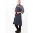 Chef Works Premium Woven Bib Apron Marineblau und Weiß gestreift, Bild 2